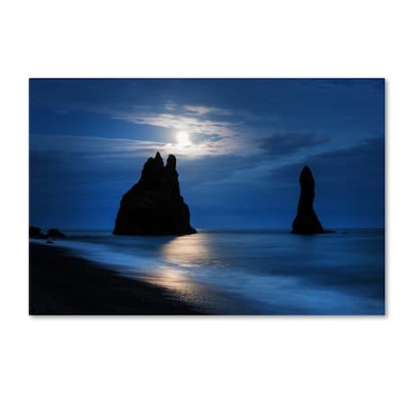 Philippe Sainte-Laudy 'Reynisdrangar Moonlight' Canvas Art,16x24